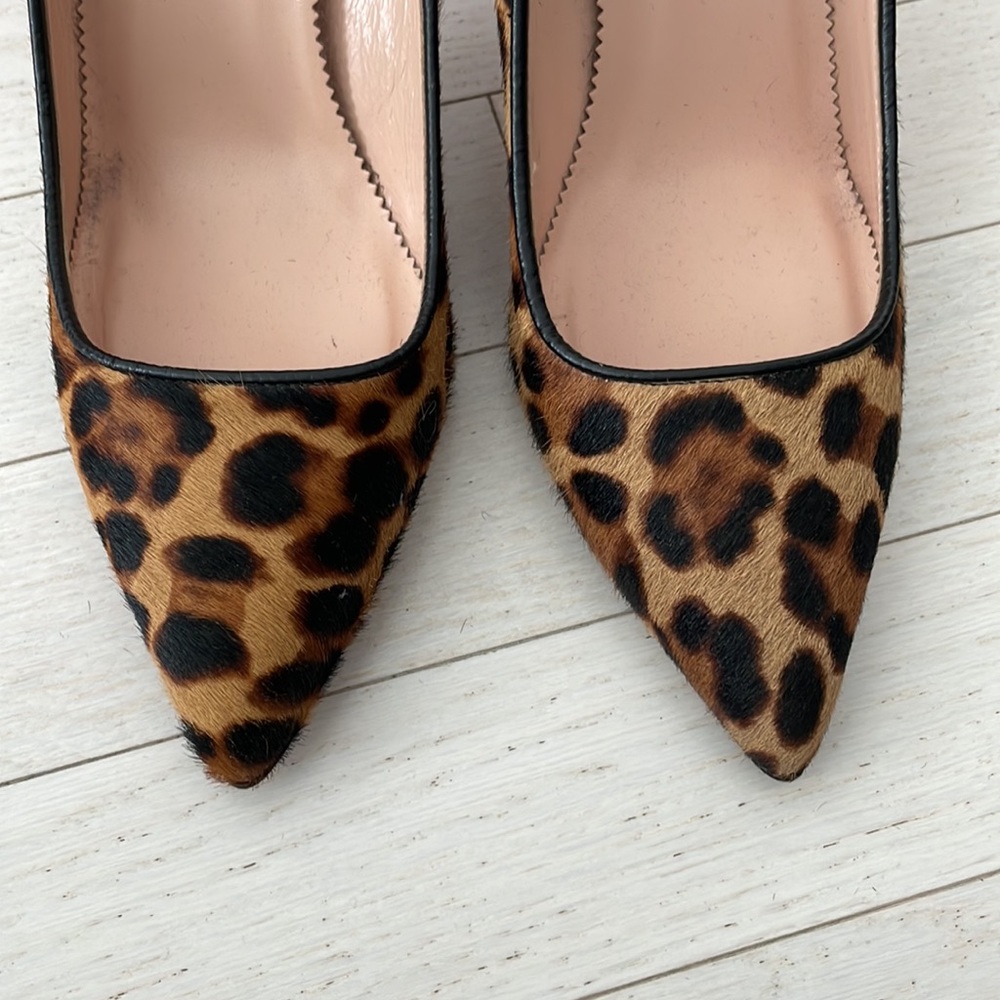 Jcrew Leopard Print Heels Size 8 - image 5